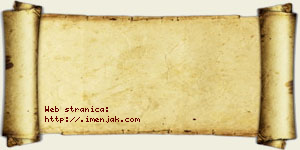 Kristina Trnjaković vizit kartica